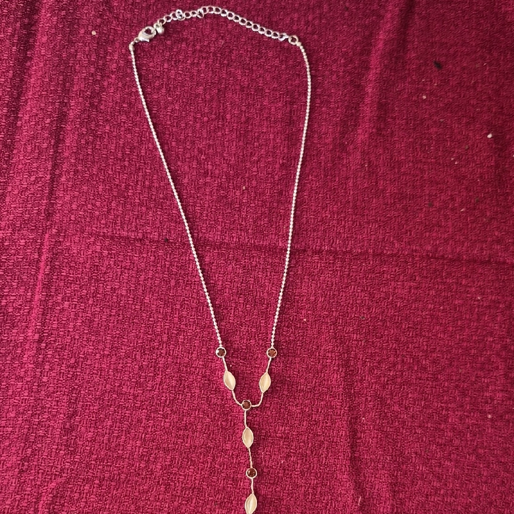 Elegant Silver Beaded Necklace